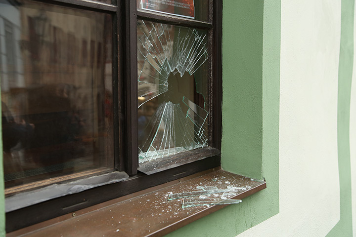 A2B Glass are able to board up broken windows while they are being repaired in St Austell.